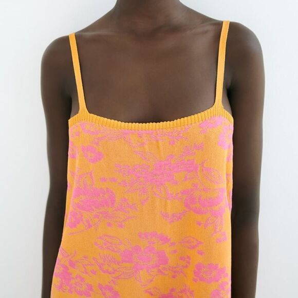 ZARA JACQUARD KNIT MIDI DRESS
ORANGE - Picture 3 of 5